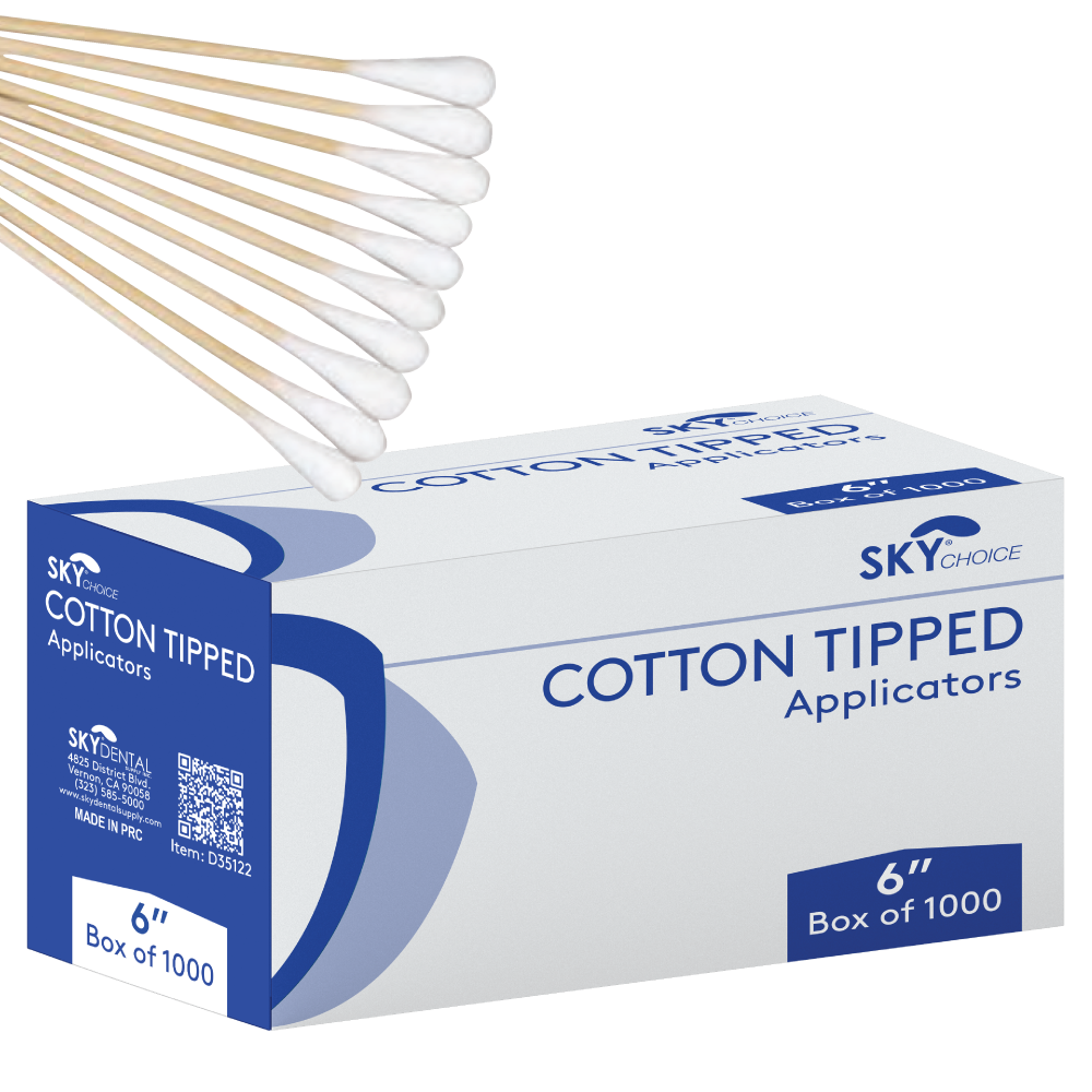 Non-Sterile Disposable 6 Inch Cotton Tipped Applicators 1000 pcs Non-Sterile Disposable 6 Inch Cotton Tipped Applicators 1000 pcs