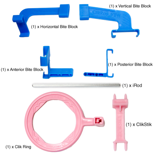 Dental X-Ray Sensor Holder self-adhesive Bite block 100 pcs Arm Ring