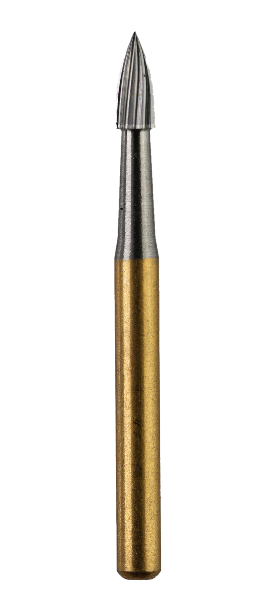 SUPER 12 Blade T&F Carbide Burs 7404/100PK - Egg Shape, Made In Canada, Kerr Brand, 100-Piece Pack