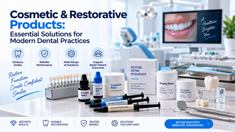 Cosmetic & Restorative Products: Essential Solutions for Modern Dental Practices