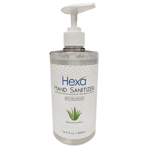 hand Sanitizer 83% Ethyl Alcohol 16.9oz (Hexa Dental)