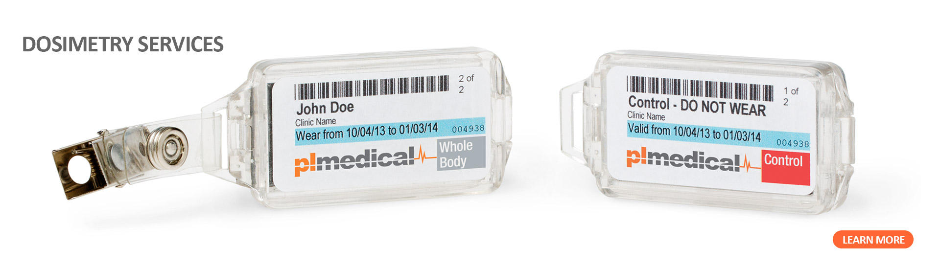 Xray Dosimetry Badge w/ Quarterly Service