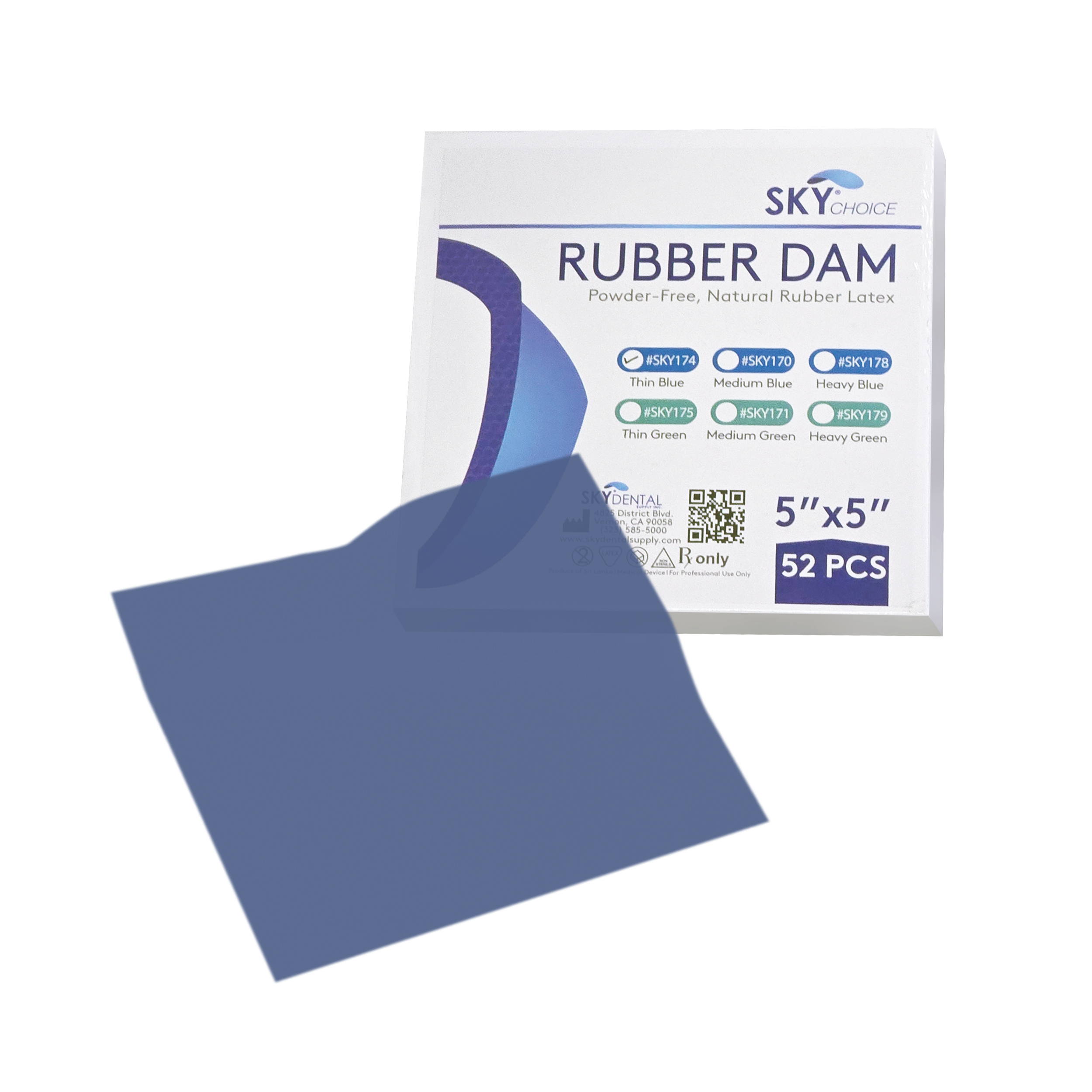 Rubber Dam Latex Powder Free (SKY CHOICE)