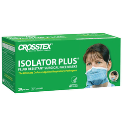 Isolator Plus N95 Particulate Respirator Mask Blue with White Stripes 28/box
