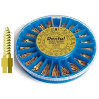 Gold Screw Posts Conical Kit 