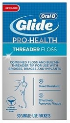 Glide Threader Floss Unflavored 150/Pkg (Oral-B)