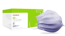 Cranberry S3 ACE Mask ASTM Level 3, 50/Bx 