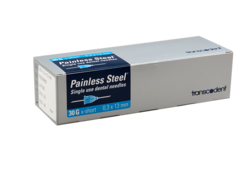 Transcoject Painless Steel Injection Needles 100/box 