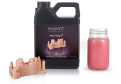 KeyMask Pink, 3D Resin For Printing Gingival Masks. , 17.6 oz (0.5kg) (Keystone)