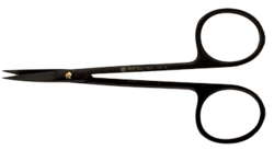 IRIS Scissors, curved Black (PDT) 