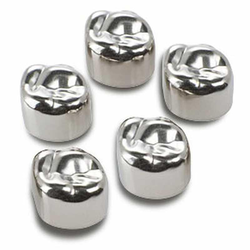 Crowns Stainless Steel Cuspid Anterior Lower 5-pack (Sky Choice)