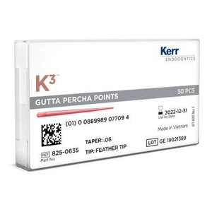 K3XF Greater Taper Gutta Percha 50/pkg (SybronEndo)