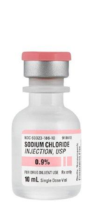 Sodium Chloride 0.9% Injection Single Dose Vial 10 mL Pack of 25