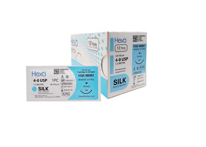 Sutures Black Silk pack of 12 (Hexa Dental)