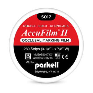 Accu-Film II Double Sided Articulating Film Precut Strips, 280/Pkg