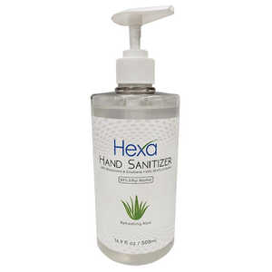 Hexa hand Sanitizer 83% Ethyl Alcohol 16.9oz