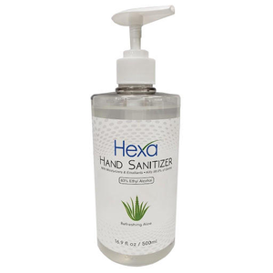 hand Sanitizer 83% Ethyl Alcohol 16.9oz  (Hexa Dental)