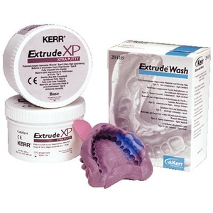 Extrude® VPS Impression Material XP Putty Pack, 260 ml Base and Catalyst, Plastic Spacer and Scoops (Kerr)