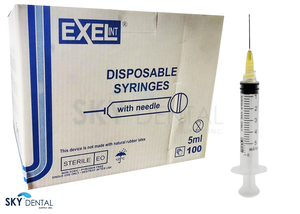 Exel Syringe & Needle, Luer Lock, 5cc, 20G x 1