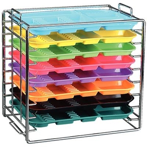 Tray Rack Stackable Front Loading Long Side 