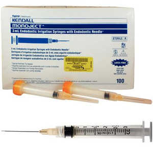 Syringe Endo W/Needles 23x1.25 Orange