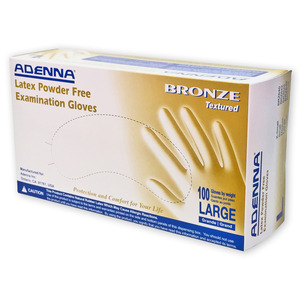 Gloves Bronze Latex P/F 100 (Adenna)