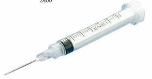 Syringe 3cc w/Needles 22x1.5 Blue