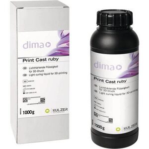 Dima Print Cast 3D Resin Material – Ruby, 1000 g Bottle