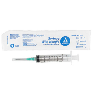 Luer Lock Syringe Non-Safety With Hypodermic Needle, 100/Bx  (Dynarex)