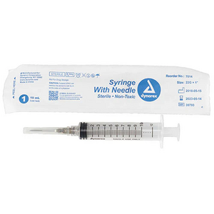 Luer Lock Syringe Non-Safety With Hypodermic Needle, 100/Bx  (Dynarex)