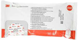 Red Dot™ ECG Monitoring Electrodes Foam, Diaphoretic, 50 ea/Bag