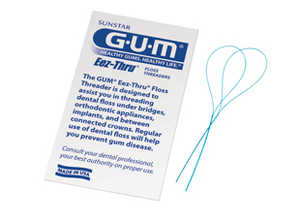 GUM Eez-Thru Floss Threaders 5/envelope 100 envelopes/box
