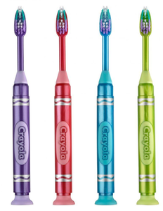 Toothbrush Youth Crayola Suction Assorted 12/Pkg