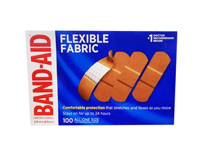 Band-Aid Flexible Fabric Adhesive Bandage Strip, 1