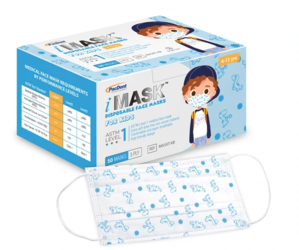 iMask ASTM Level 3 Kids Face Masks Small Size 50/Box