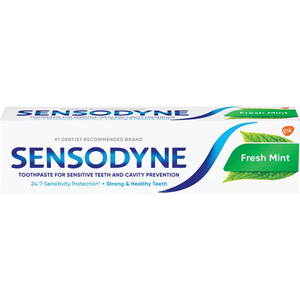 Sensodyne Fresh Mint Toothpaste, Trial Size, 0.8 oz Tube, 36/Pkg