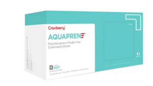 AquaPrene Chloroprene Gloves AquaPrene, Powder Free, 200/Box (Cranberry)