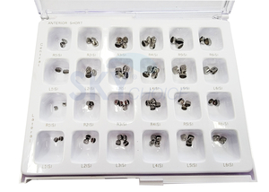 Stainless Steel Crowns Anterior Short Kit 72/Box (Sky Choice)