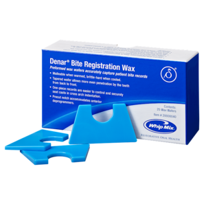Denar Bite Registration Wax  Wafers 25/Pkg (WhipMix)