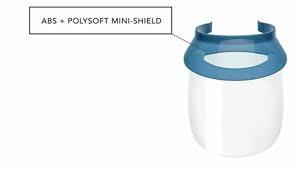 Polysoft and ABS Mini Shields - 6 Pack