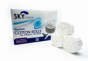 Cotton Rolls #2 Medium (2000/Case) Sky Choice