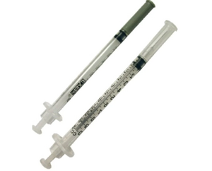 Allergy Syringes 1cc  25/Tray, 40 Trays/Case