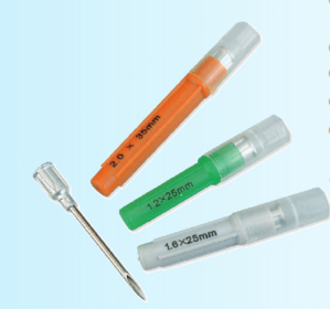 Aluminum Hub Hypodermic Veterinary Needle 100/Box (Exel)
