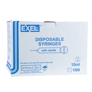 Syringe Needle Combination Luer Lock Tip 10cc 100/Pkg (Exel)