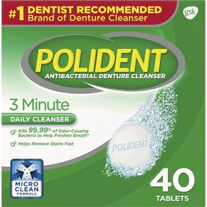 Polident Antibacterial Denture Cleanser 
