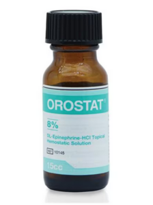 Orostat Hemostatic Solution 8% Epinephrine HCL, 15 ml
