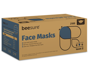 Mask Earloop Blue Level 2 (50/Box) BeeSure  
