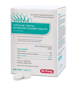 VistaTab Dental Waterline Cleaner Tablet 15/Pkg (Hu-Friedy) 