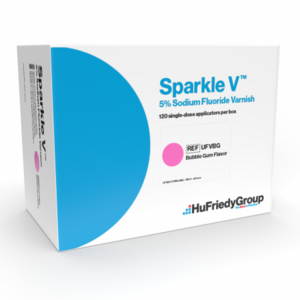 Sparkle V 5% Sodium Fluoride Varnish w/ Xylitol, 120/Pkg (Crosstex)