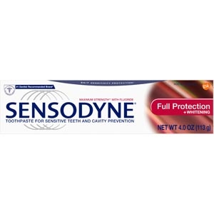 Sensodyne Full Protection Plus Whitening Toothpaste, 4 oz. tube, 12/cs